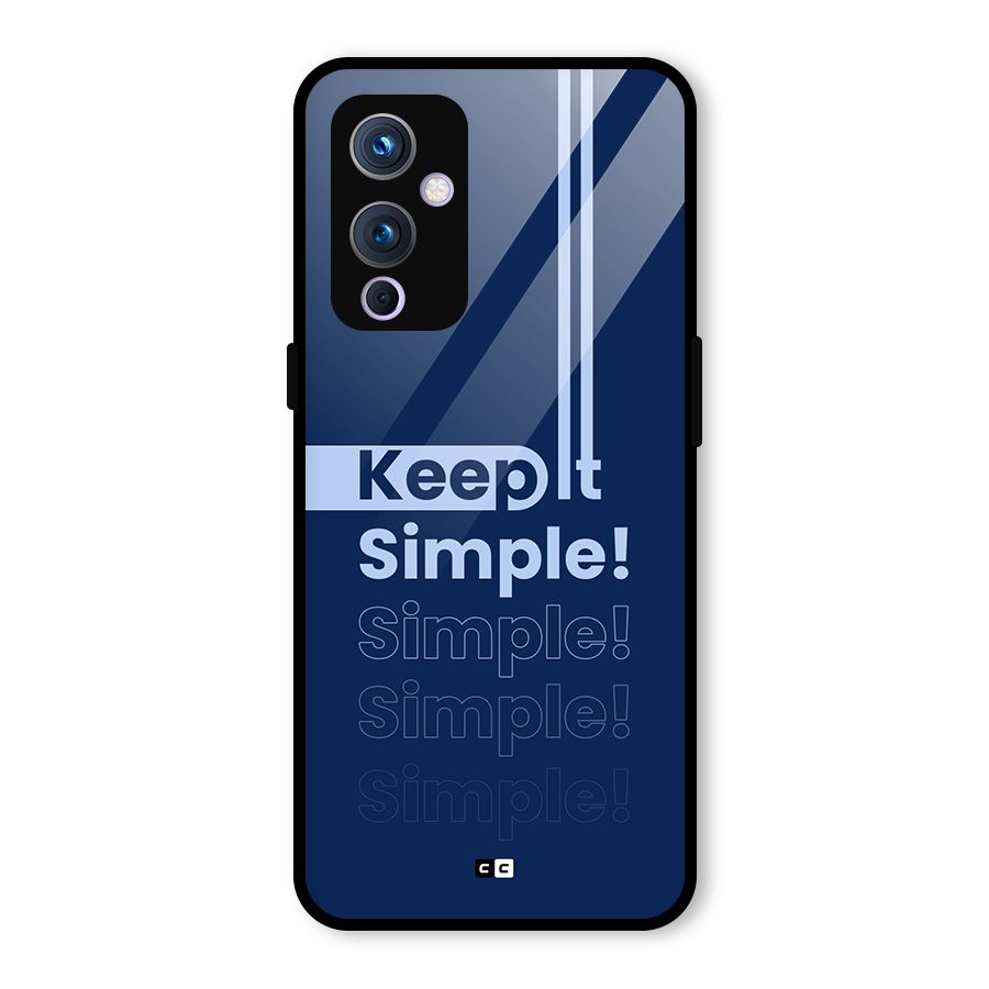 Keep It Simple Glass Back Case for OnePlus 9