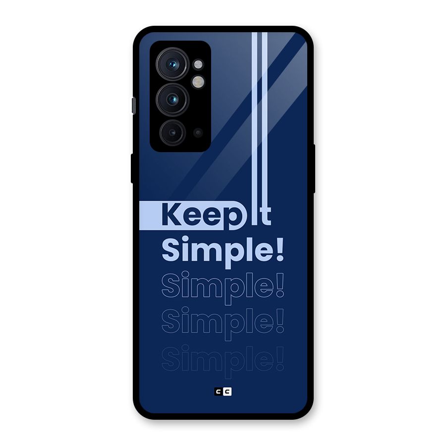 Keep It Simple Glass Back Case for OnePlus 9RT 5G