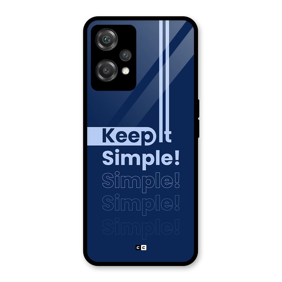 Keep It Simple Glass Back Case for OnePlus Nord CE 2 Lite 5G