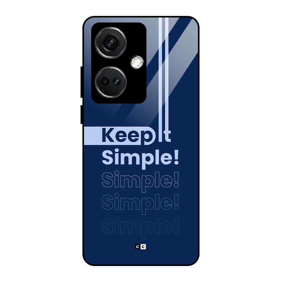 Keep It Simple Glass Back Case for OnePlus Nord CE 3 5G