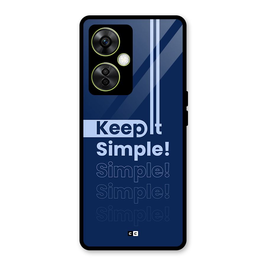 Keep It Simple Glass Back Case for OnePlus Nord CE 3 Lite
