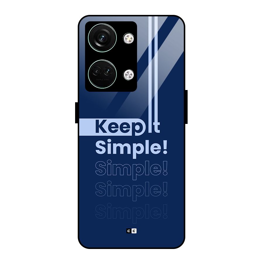 Keep It Simple Glass Back Case for Oneplus Nord 3