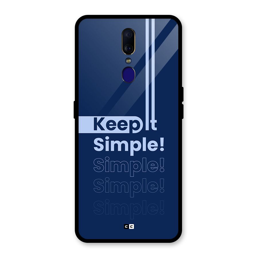 Keep It Simple Glass Back Case for Oppo F11