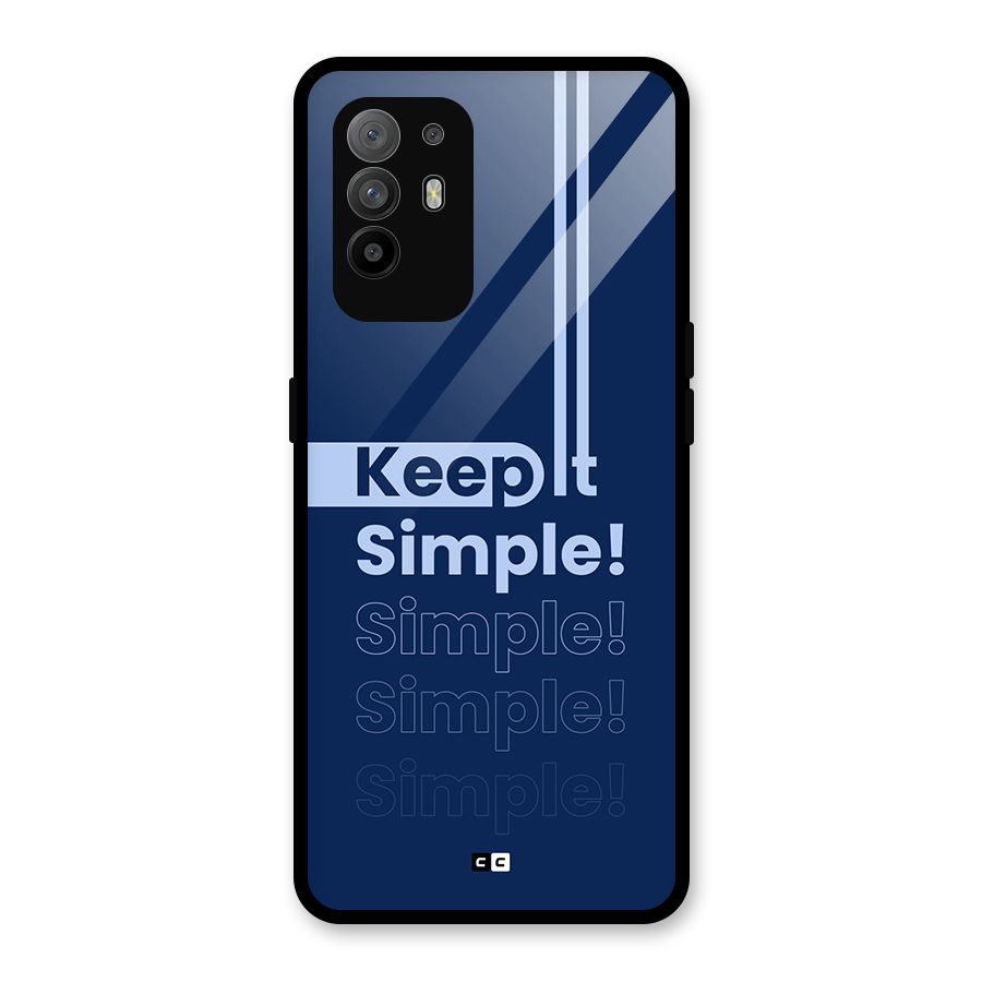 Keep It Simple Glass Back Case for Oppo F19 Pro Plus 5G