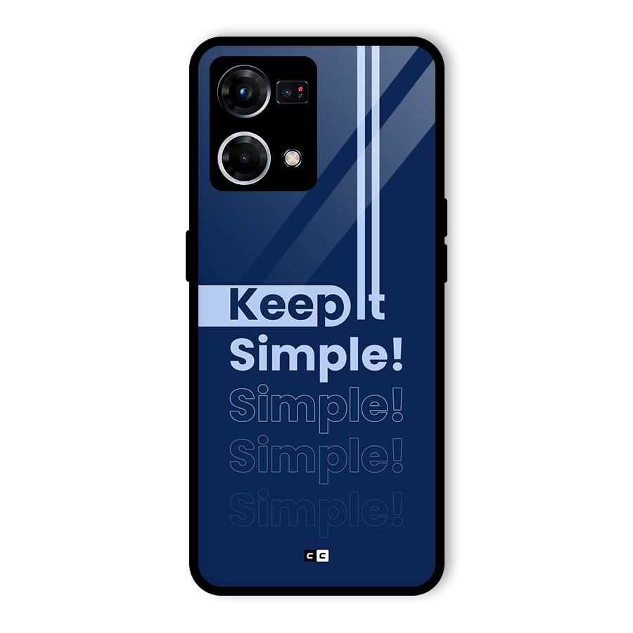 Keep It Simple Glass Back Case for Oppo F21 Pro 5G