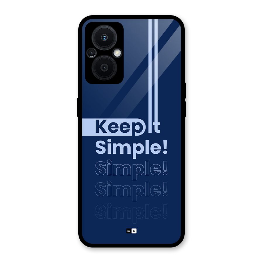 Keep It Simple Glass Back Case for Oppo F21s Pro 5G