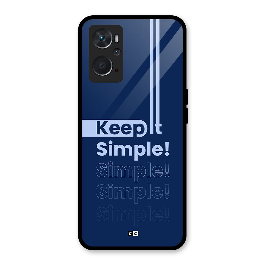 Keep It Simple Glass Back Case for Oppo K10 4G