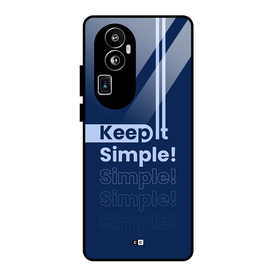 Keep It Simple Glass Back Case for Oppo Reno10 Pro Plus