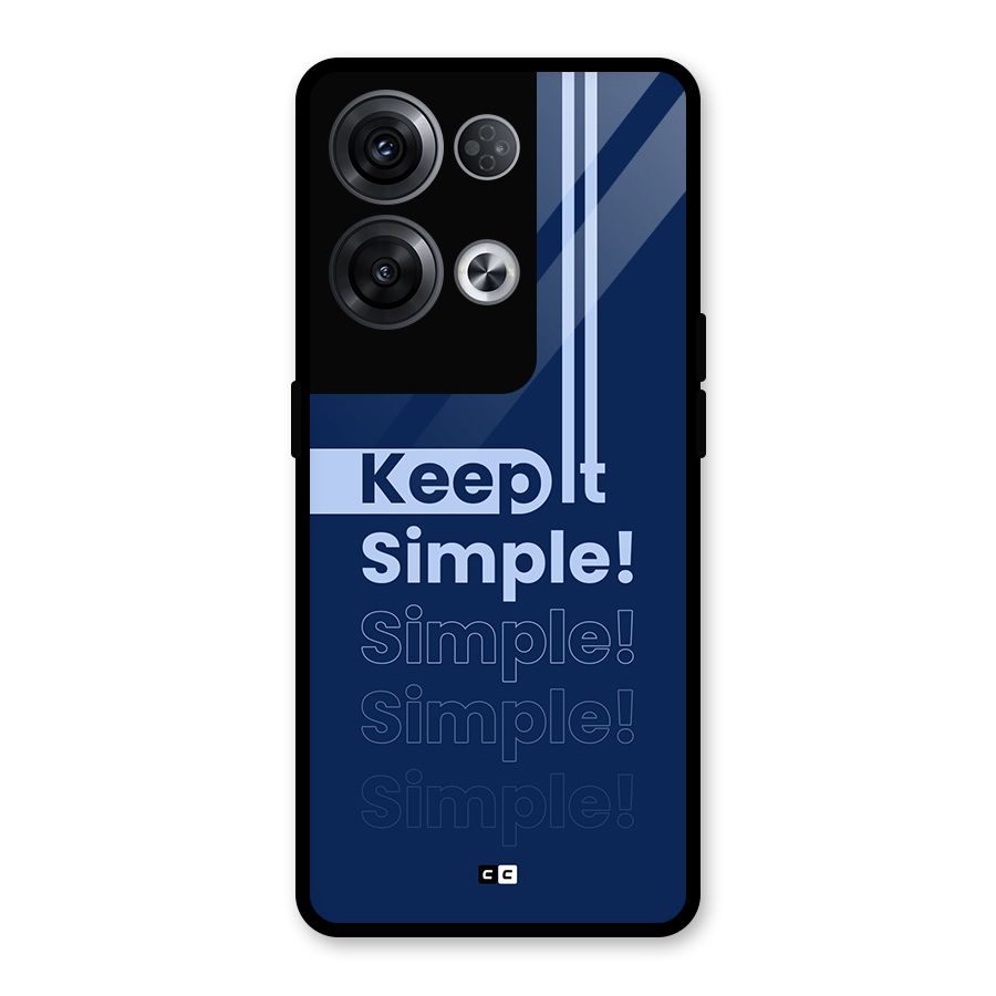 Keep It Simple Glass Back Case for Oppo Reno8 Pro 5G