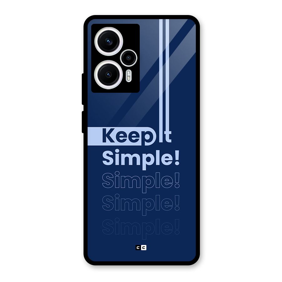Keep It Simple Glass Back Case for Poco F5