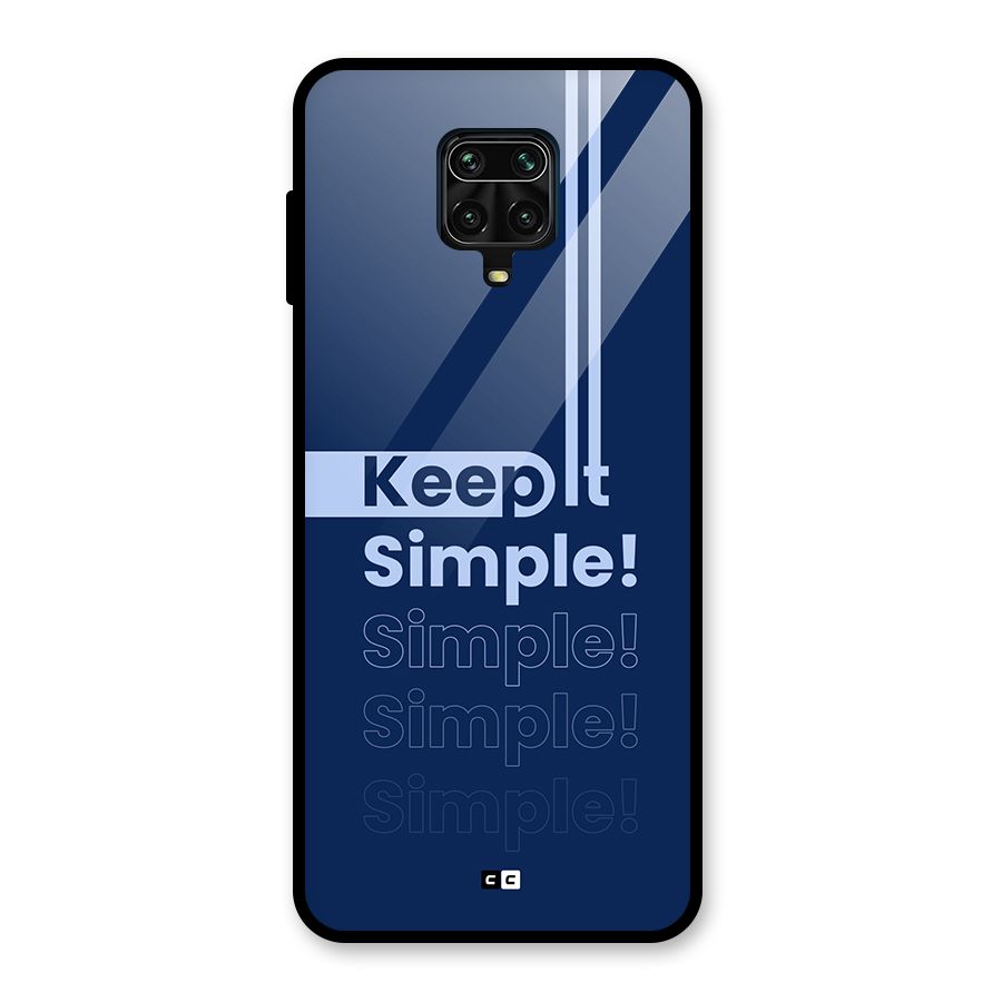 Keep It Simple Glass Back Case for Poco M2 Pro