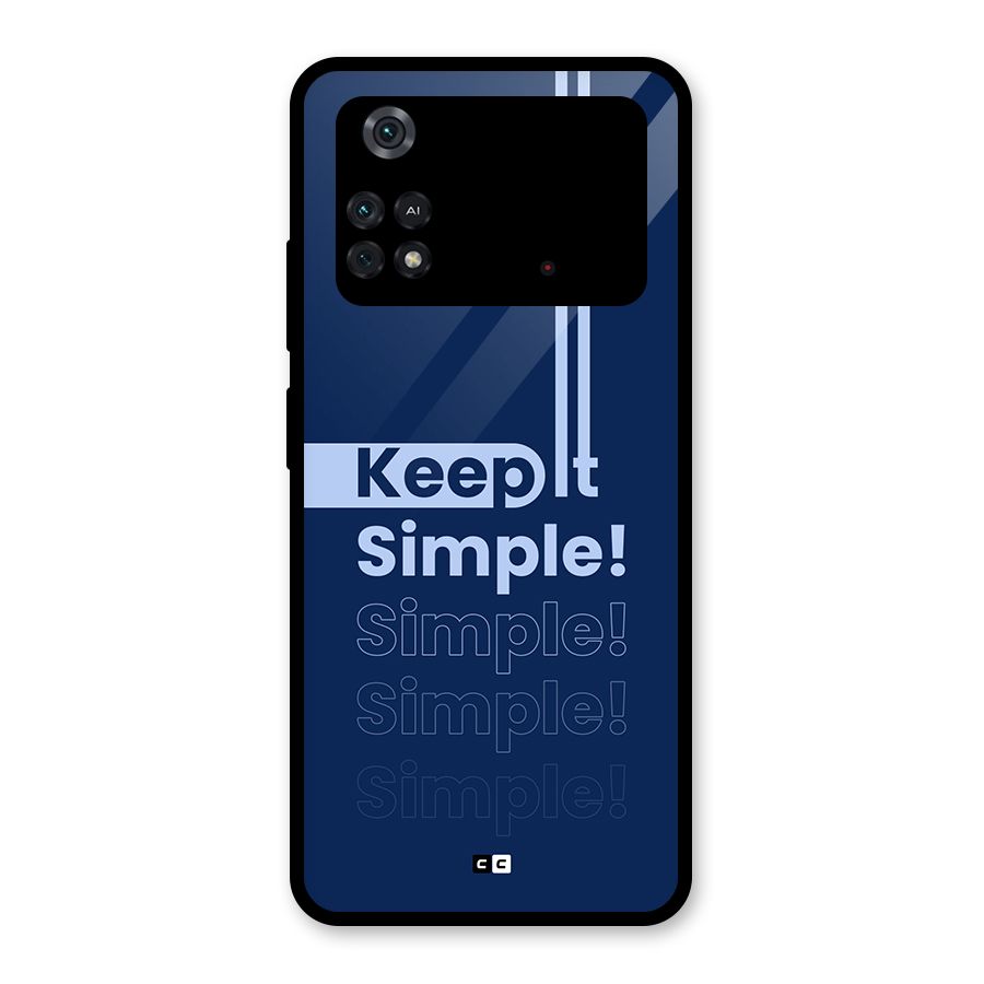 Keep It Simple Glass Back Case for Poco M4 Pro 4G