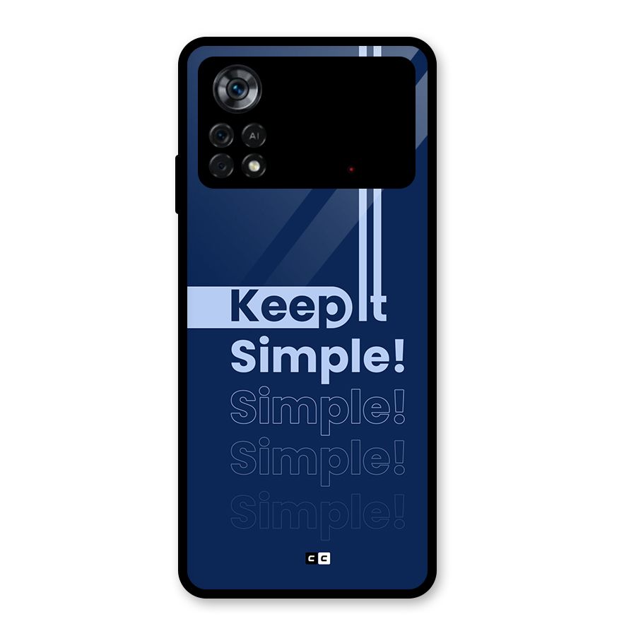 Keep It Simple Glass Back Case for Poco X4 Pro 5G