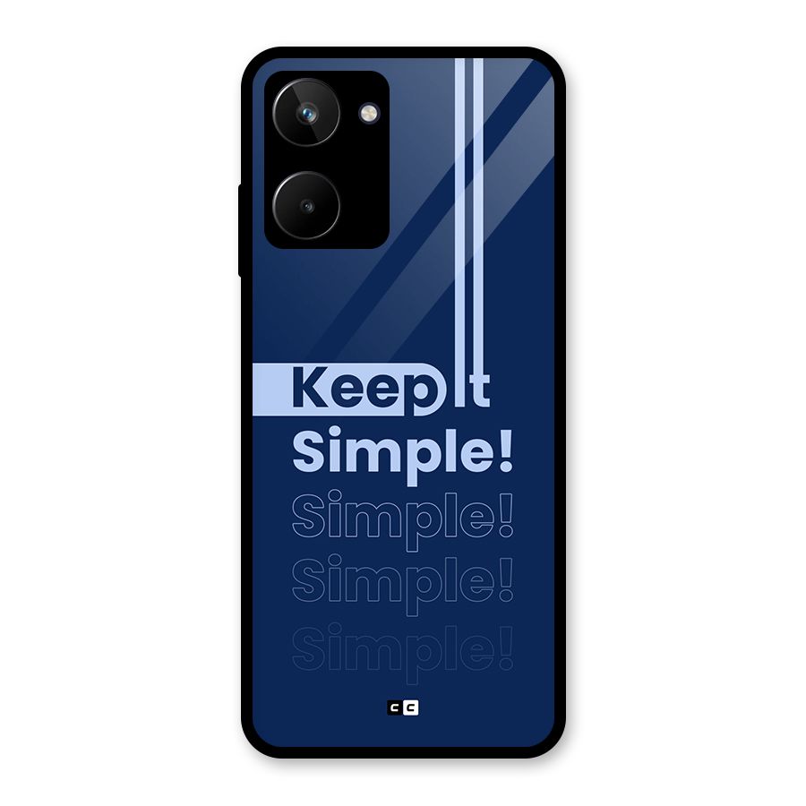 Keep It Simple Glass Back Case for Realme 10
