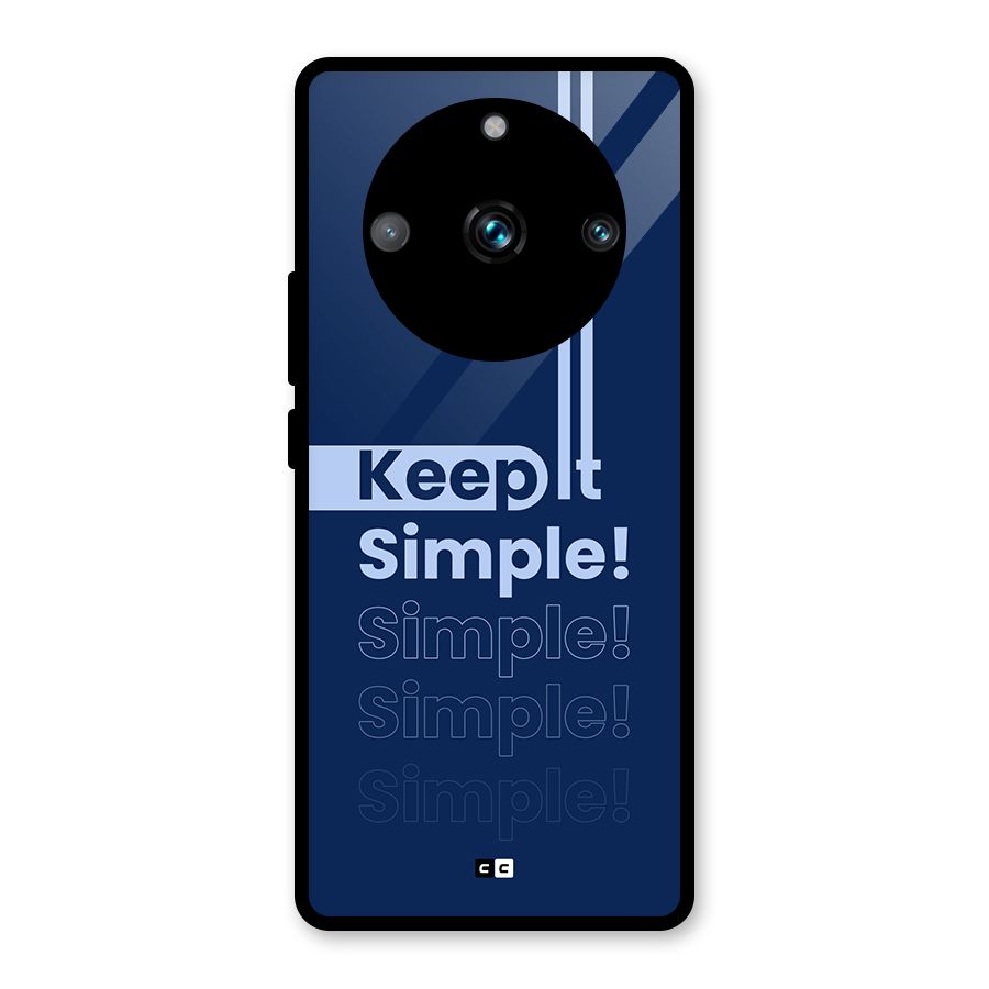 Keep It Simple Glass Back Case for Realme 11 Pro Plus