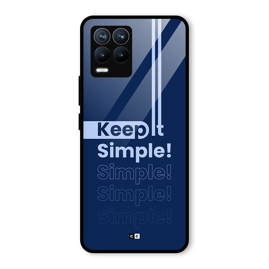Keep It Simple Glass Back Case for Realme 8