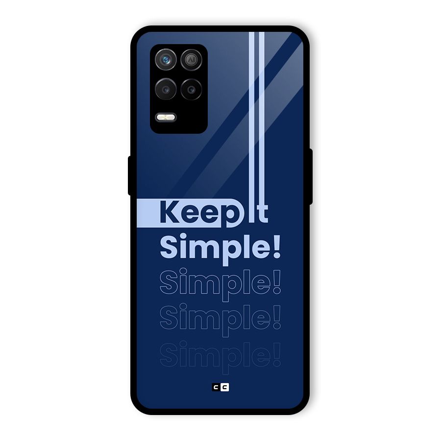 Keep It Simple Glass Back Case for Realme 8 5G