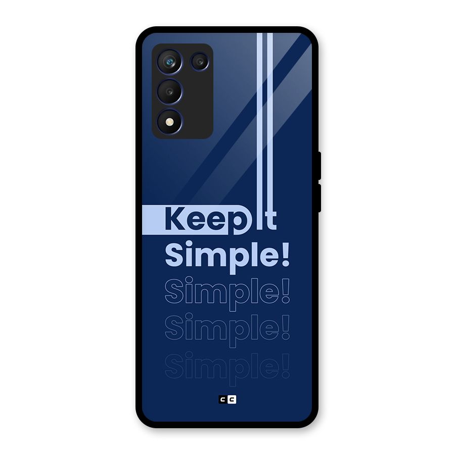 Keep It Simple Glass Back Case for Realme 9 5G Speed