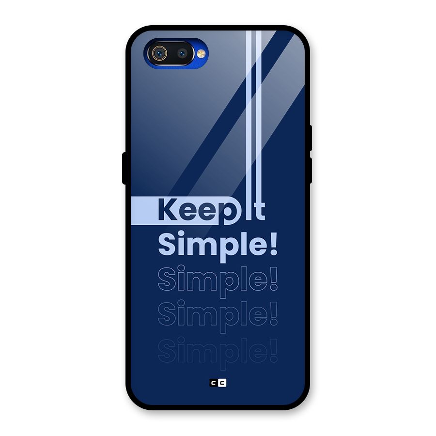 Keep It Simple Glass Back Case for Realme C2