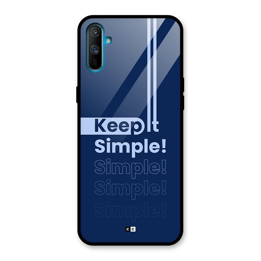 Keep It Simple Glass Back Case for Realme C3