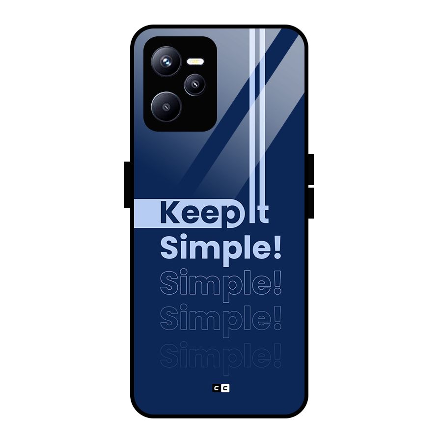 Keep It Simple Glass Back Case for Realme C35