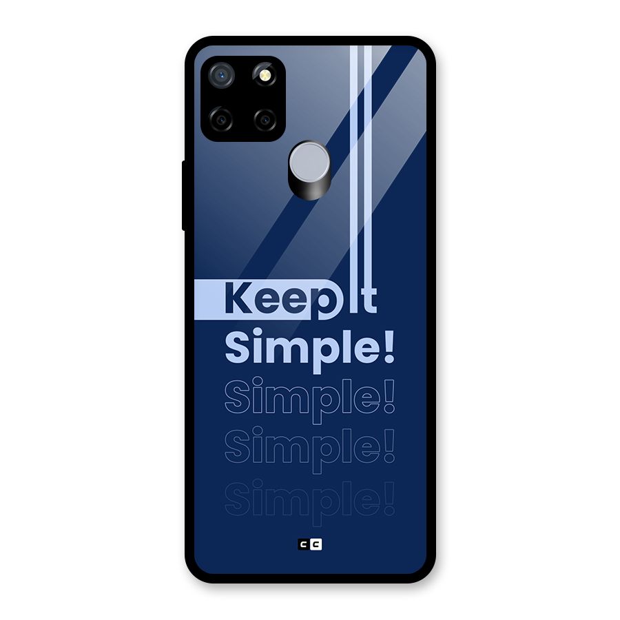 Keep It Simple Glass Back Case for Realme Narzo 20