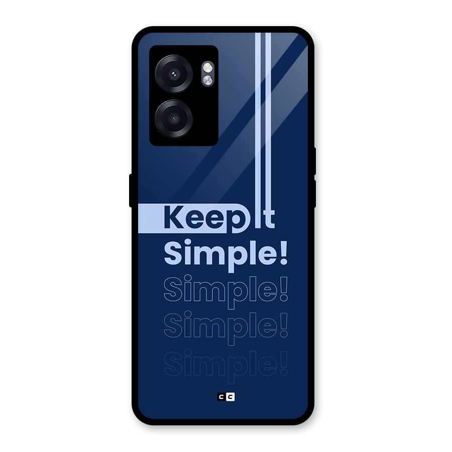 Keep It Simple Glass Back Case for Realme Narzo 50 5G