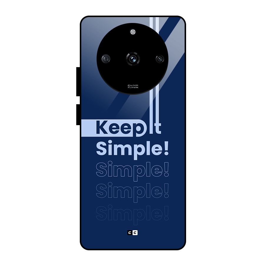 Keep It Simple Glass Back Case for Realme Narzo 60 5G