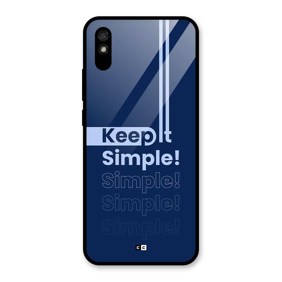 Keep It Simple Glass Back Case for Redmi 9A