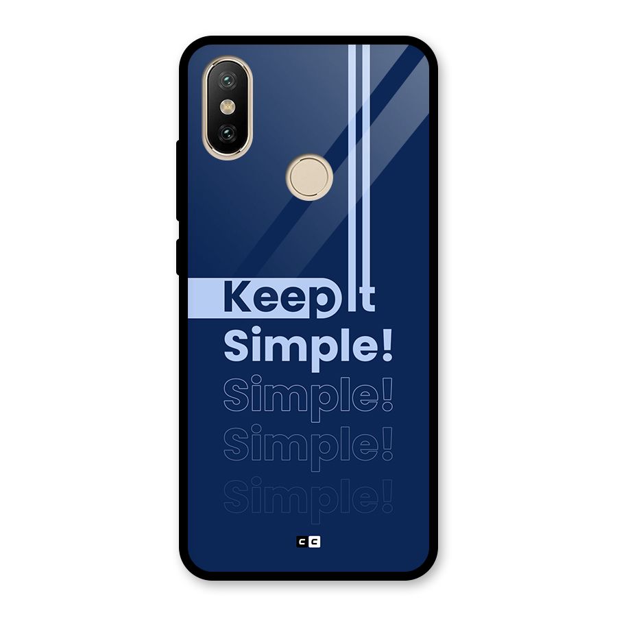 Keep It Simple Glass Back Case for Redmi A2