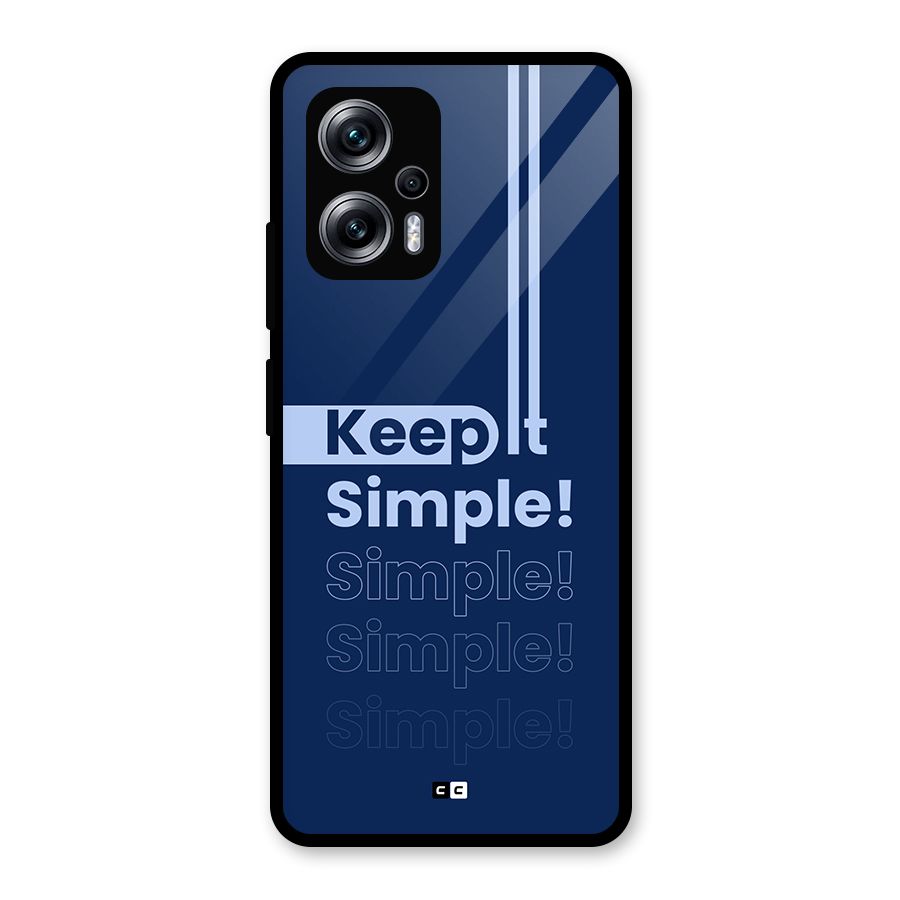 Keep It Simple Glass Back Case for Redmi K50i