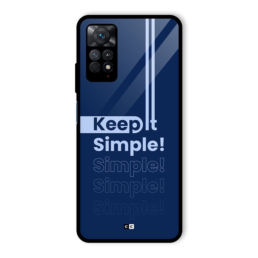 Keep It Simple Glass Back Case for Redmi Note 11 Pro