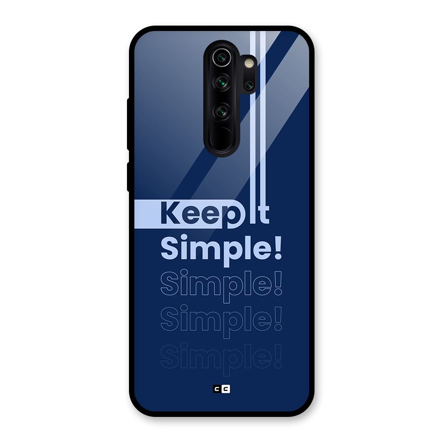 Keep It Simple Glass Back Case for Redmi Note 8 Pro