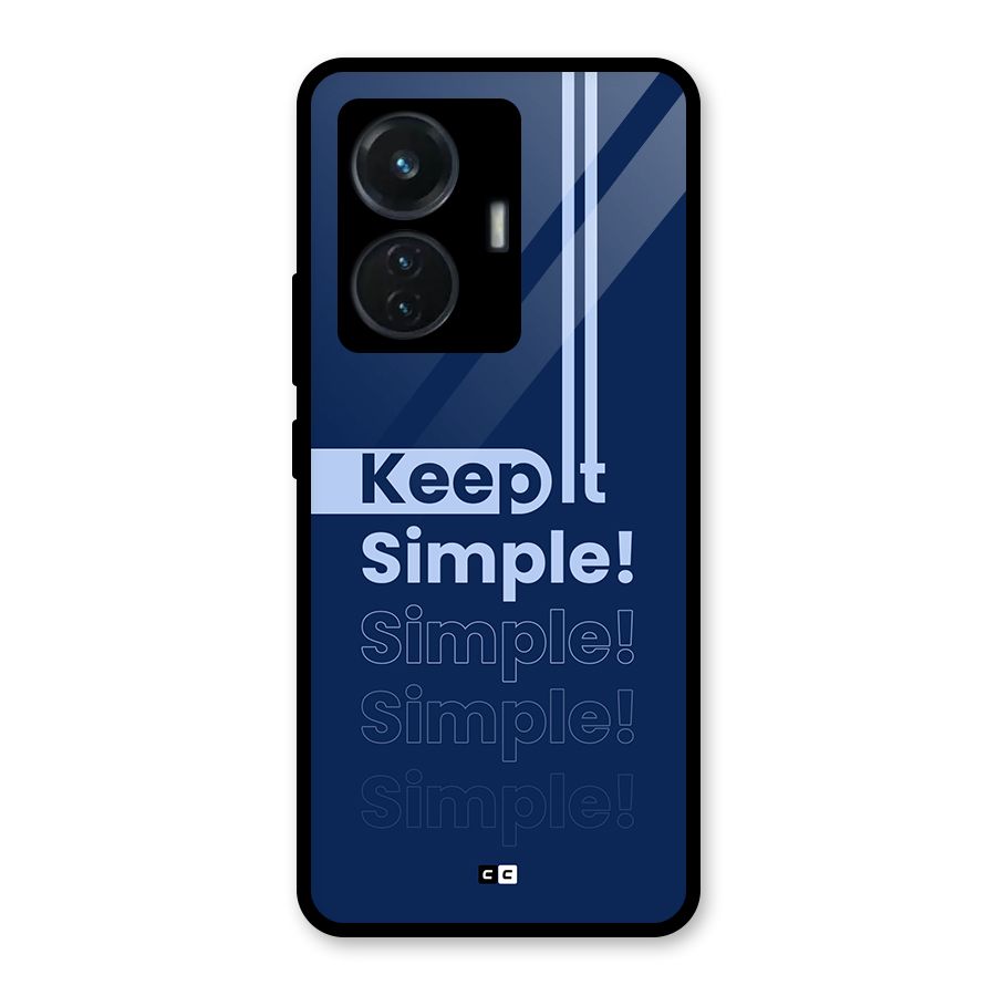 Keep It Simple Glass Back Case for Vivo T1 44W