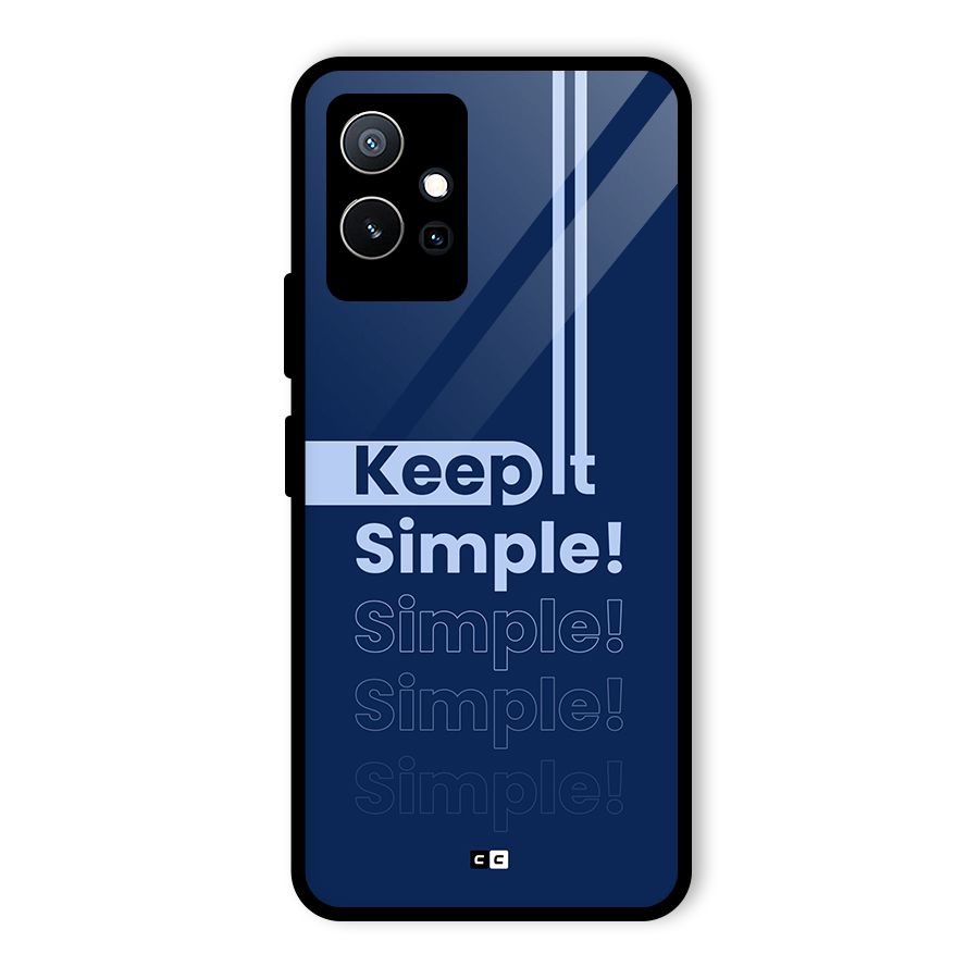 Keep It Simple Glass Back Case for Vivo T1 5G