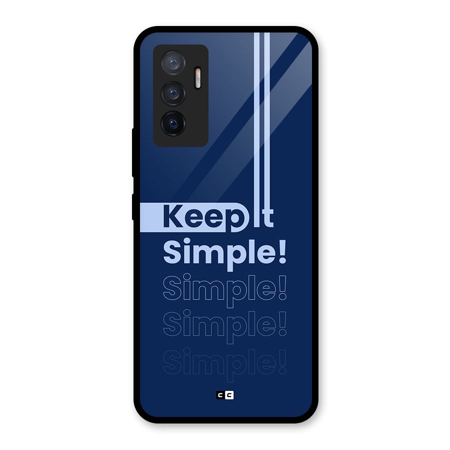 Keep It Simple Glass Back Case for Vivo V23e