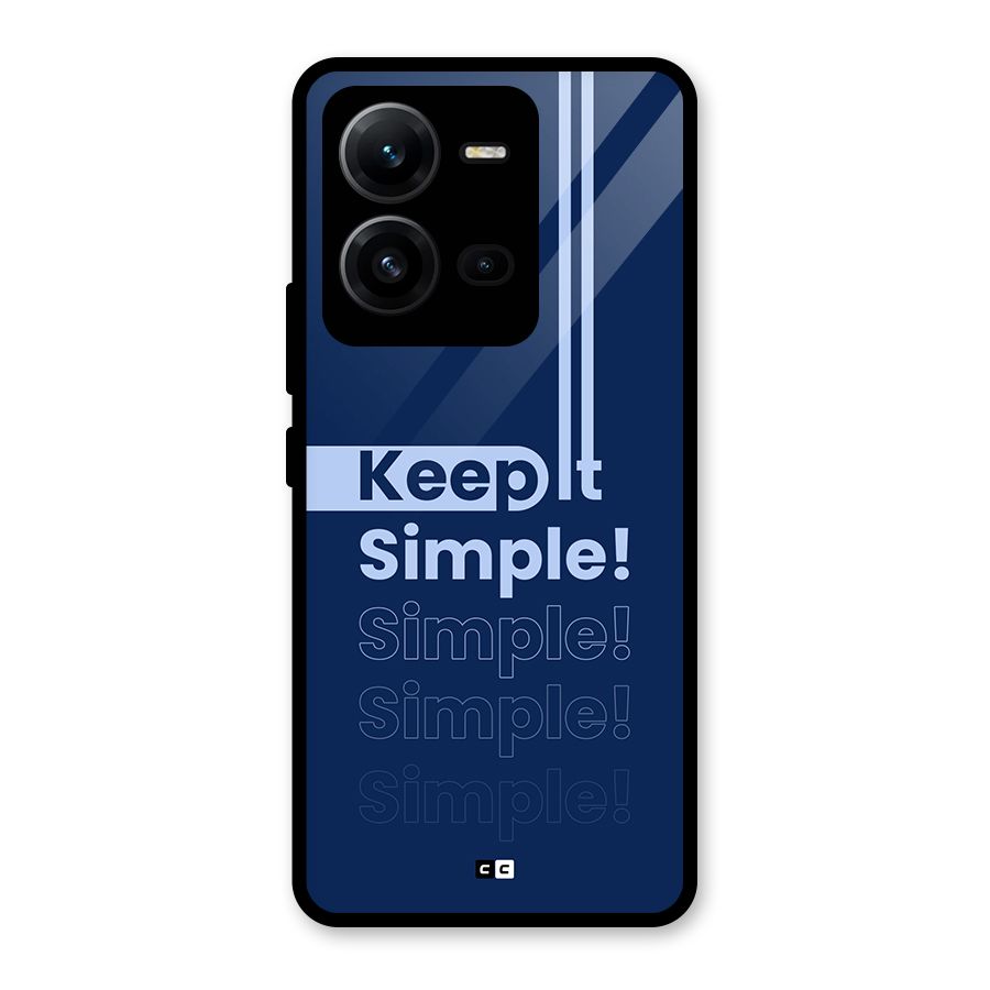 Keep It Simple Glass Back Case for Vivo V25