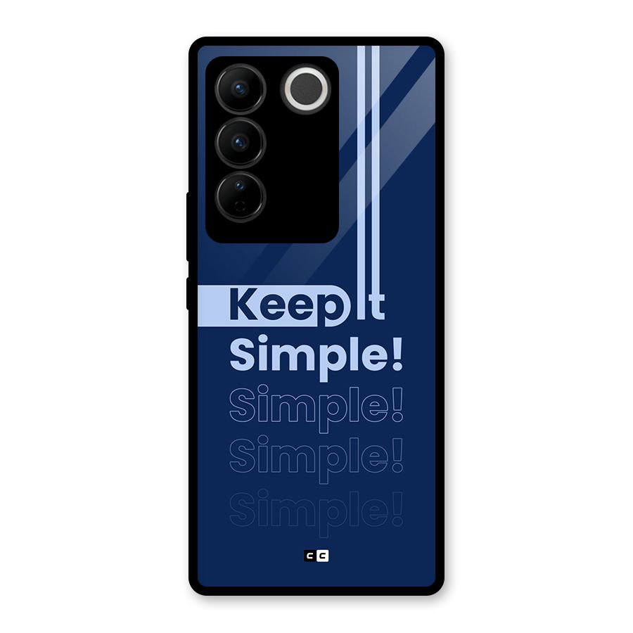 Keep It Simple Glass Back Case for Vivo V27