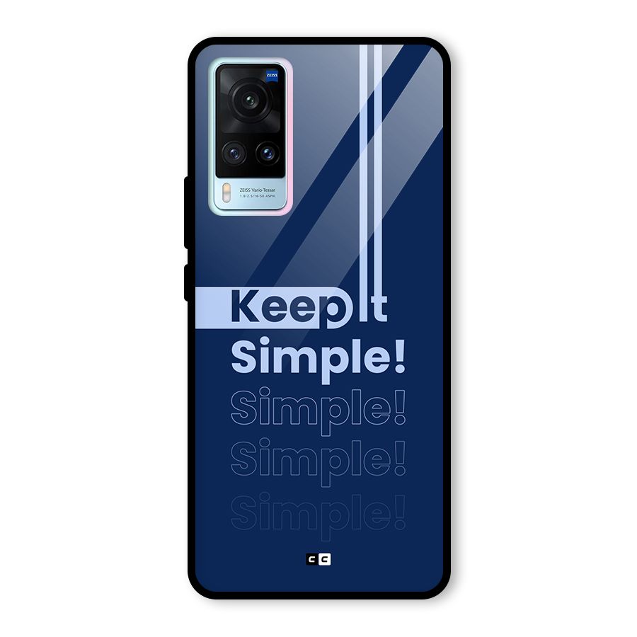 Keep It Simple Glass Back Case for Vivo X60