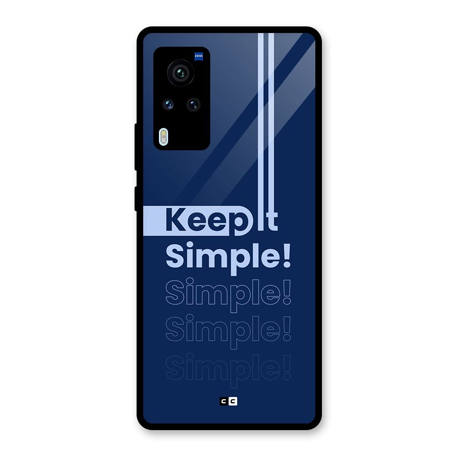 Keep It Simple Glass Back Case for Vivo X60 Pro