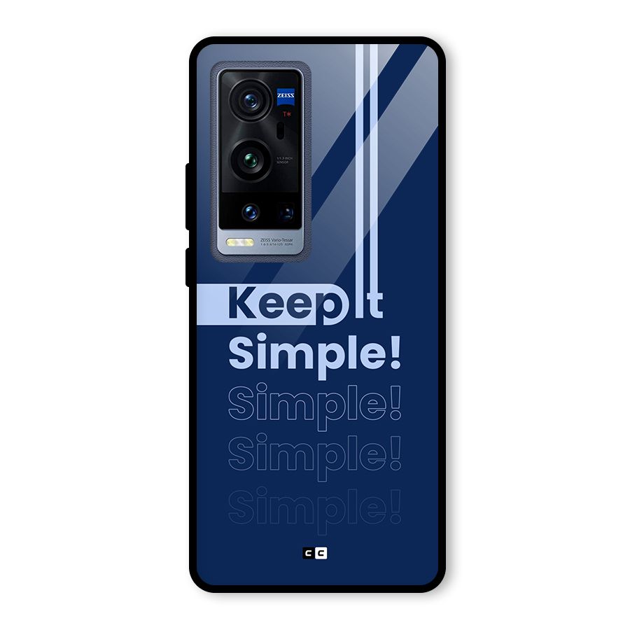 Keep It Simple Glass Back Case for Vivo X60 Pro Plus