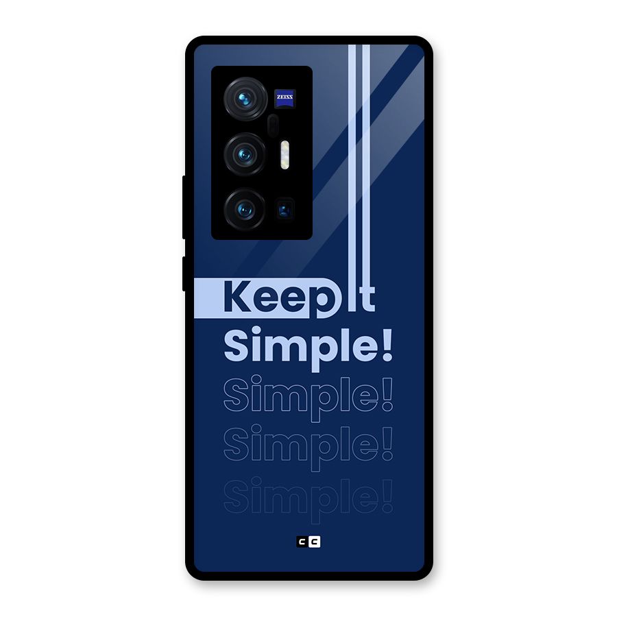 Keep It Simple Glass Back Case for Vivo X70 Pro Plus