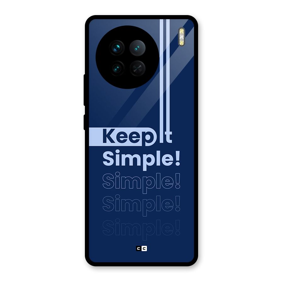 Keep It Simple Glass Back Case for Vivo X90