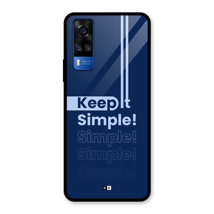 Keep It Simple Glass Back Case for Vivo Y31