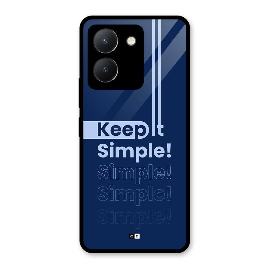 Keep It Simple Glass Back Case for Vivo Y36