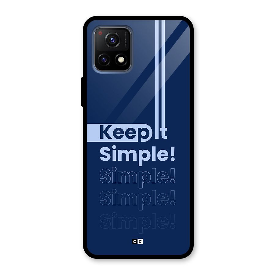 Keep It Simple Glass Back Case for Vivo Y72 5G