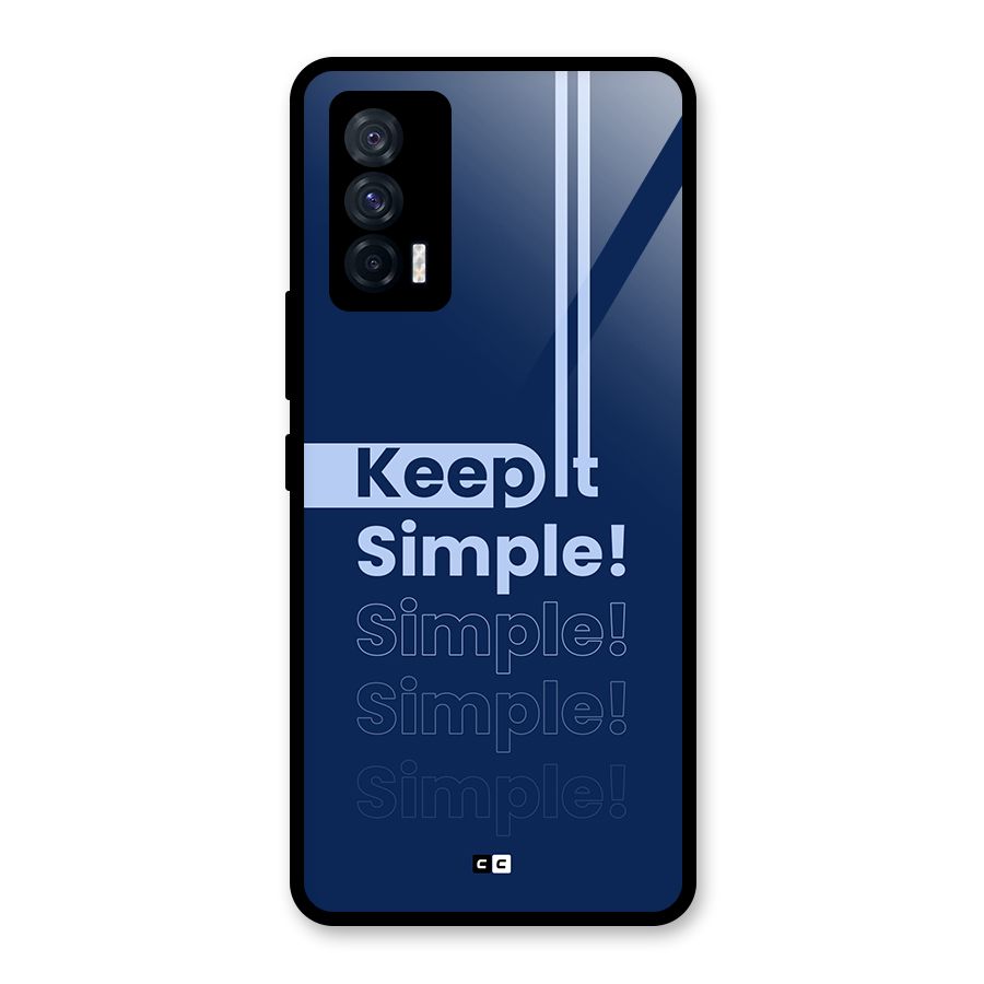 Keep It Simple Glass Back Case for Vivo iQOO 7 5G