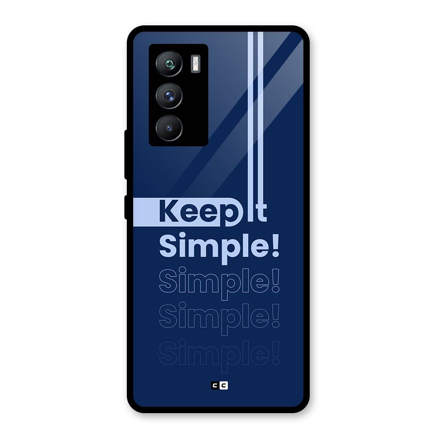 Keep It Simple Glass Back Case for Vivo iQOO 9 SE