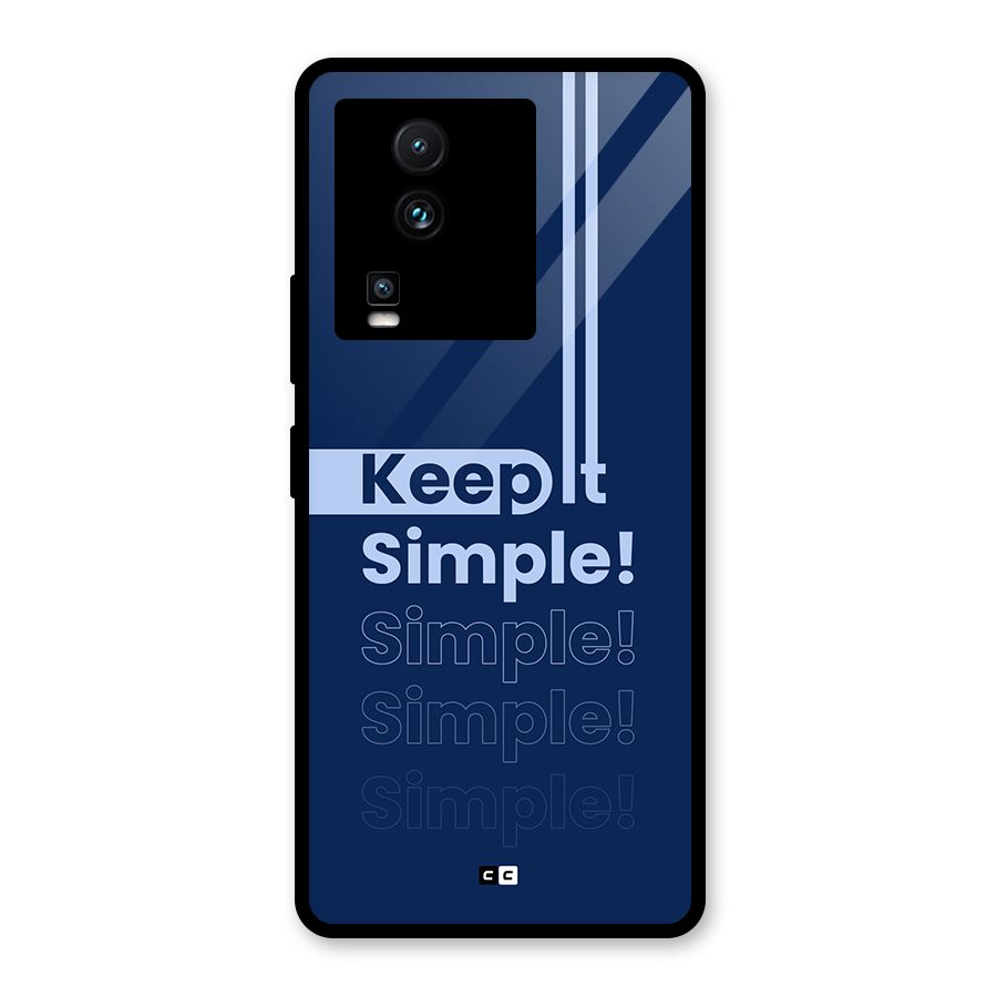 Keep It Simple Glass Back Case for Vivo iQOO Neo 7