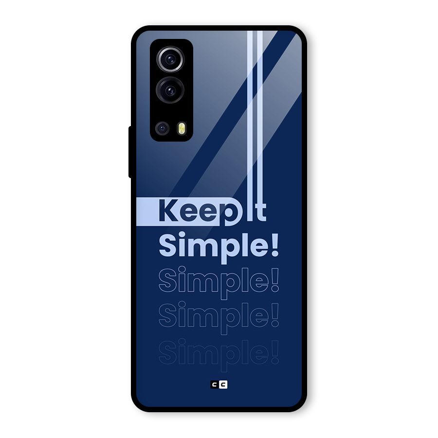 Keep It Simple Glass Back Case for Vivo iQOO Z3